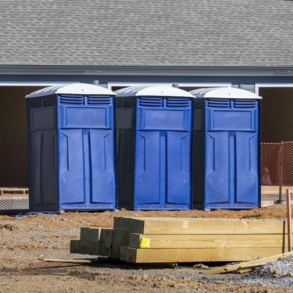 what is the maximum capacity for a single portable restroom in Fenwick